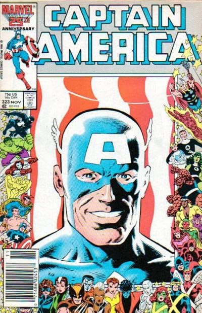 קפטן אמריקה 323 וי-אף ; ספר קומיקס מארוול | מסגרת יום השנה ה -25